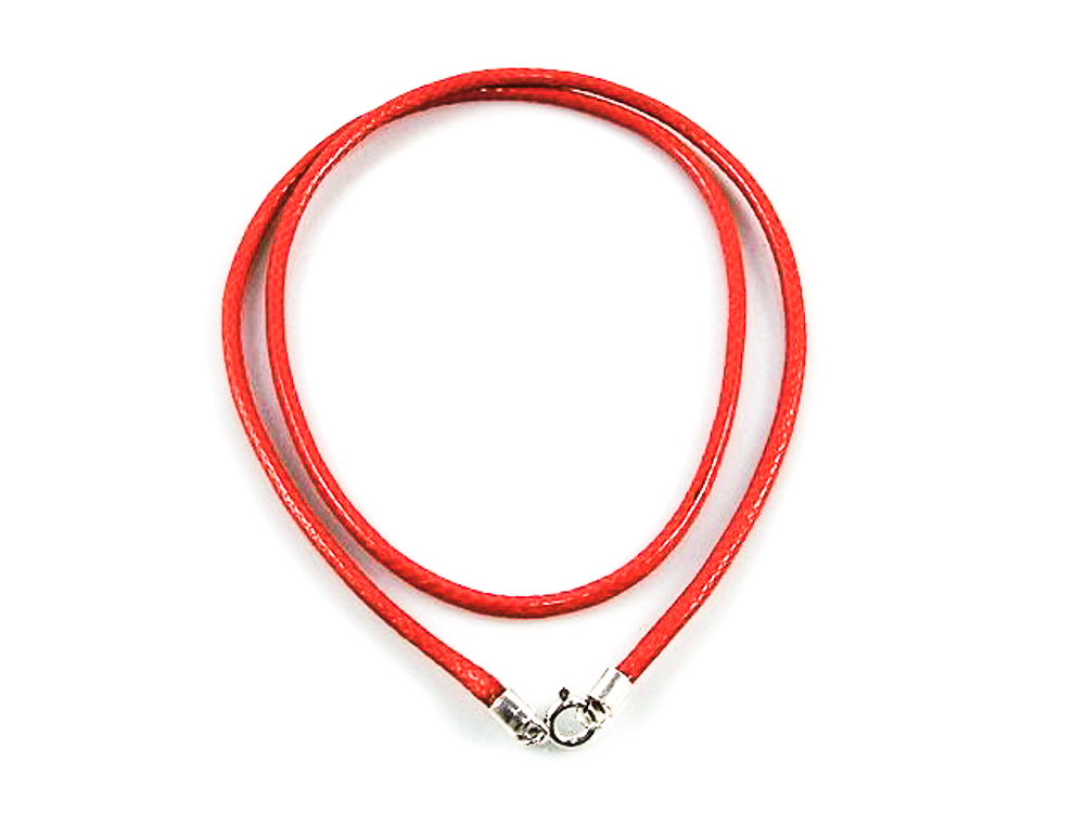 Cordon rojo de Piel Sintética efecto trenzado 40 Cm.