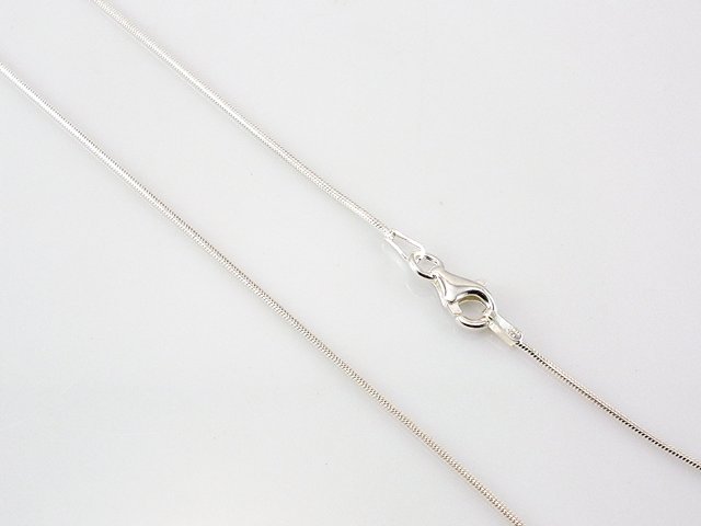 Cadena cola de topo de Plata de ley en 45 Cm.