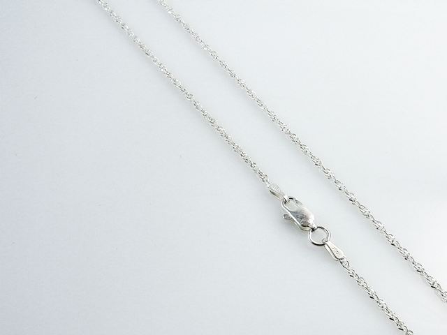 Cadena de Plata de ley Singapur de 60 Cm.