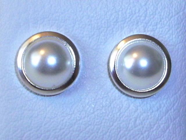 Pendientes con perlas en Plata de ley 1