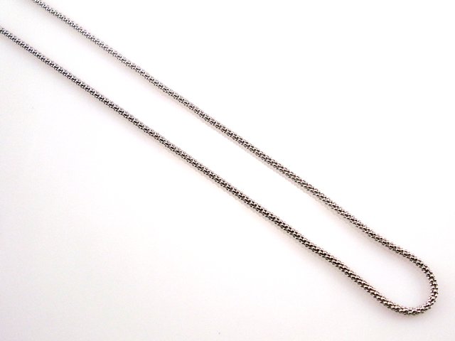 Cadena de Plata rodiada core 45 Cm.