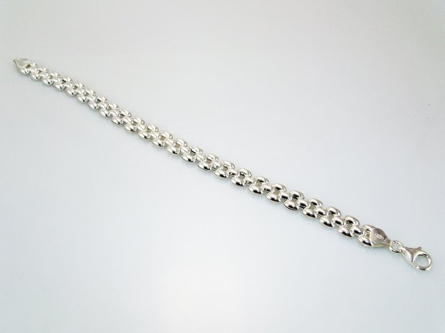 Pulsera de chica en Plata de ley eslabones lisos 1