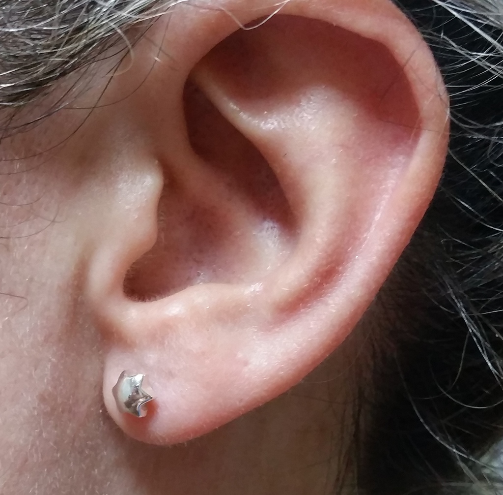 Pendientes para bebé estrella de Plata 1