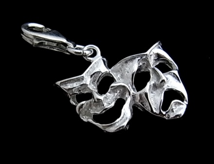 Colgante Caretas de Plata estilo Charms