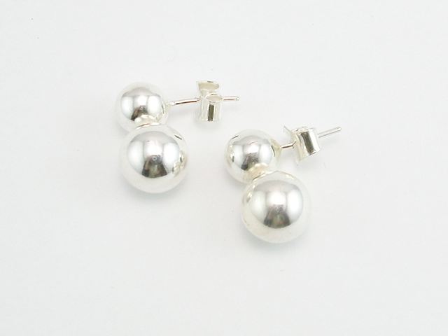 Pendientes Tu  Y Yo de Plata de ley 8 y 10 Mm. 1