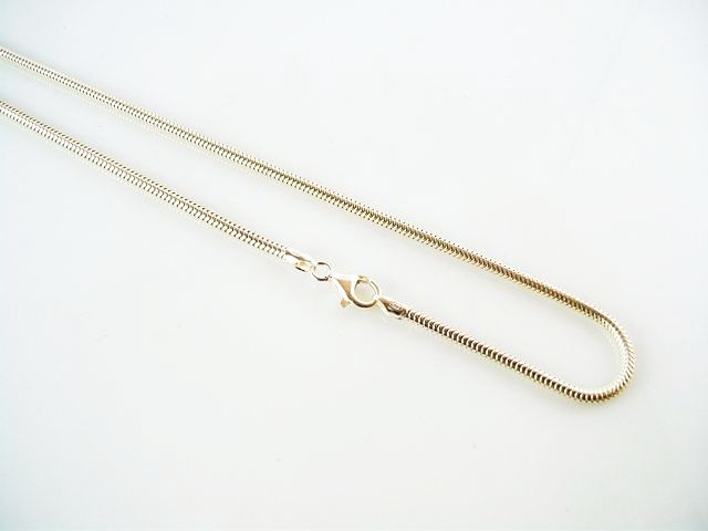 Cadena 90 Cm. Cola de topo de Plata de ley
