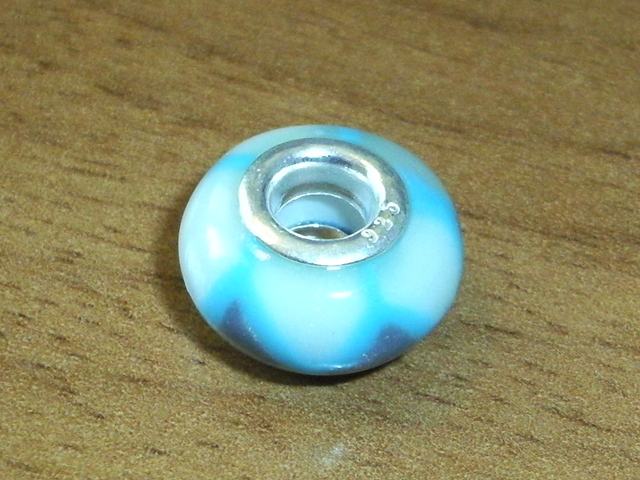 Abalorio tonos azules de Plata de Ley   2