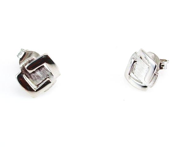 Conjunto de Pendientes y Gargantilla Plata mate y brillo 1