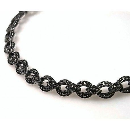 Pulsera de Plata vieja y Marquesitas 1