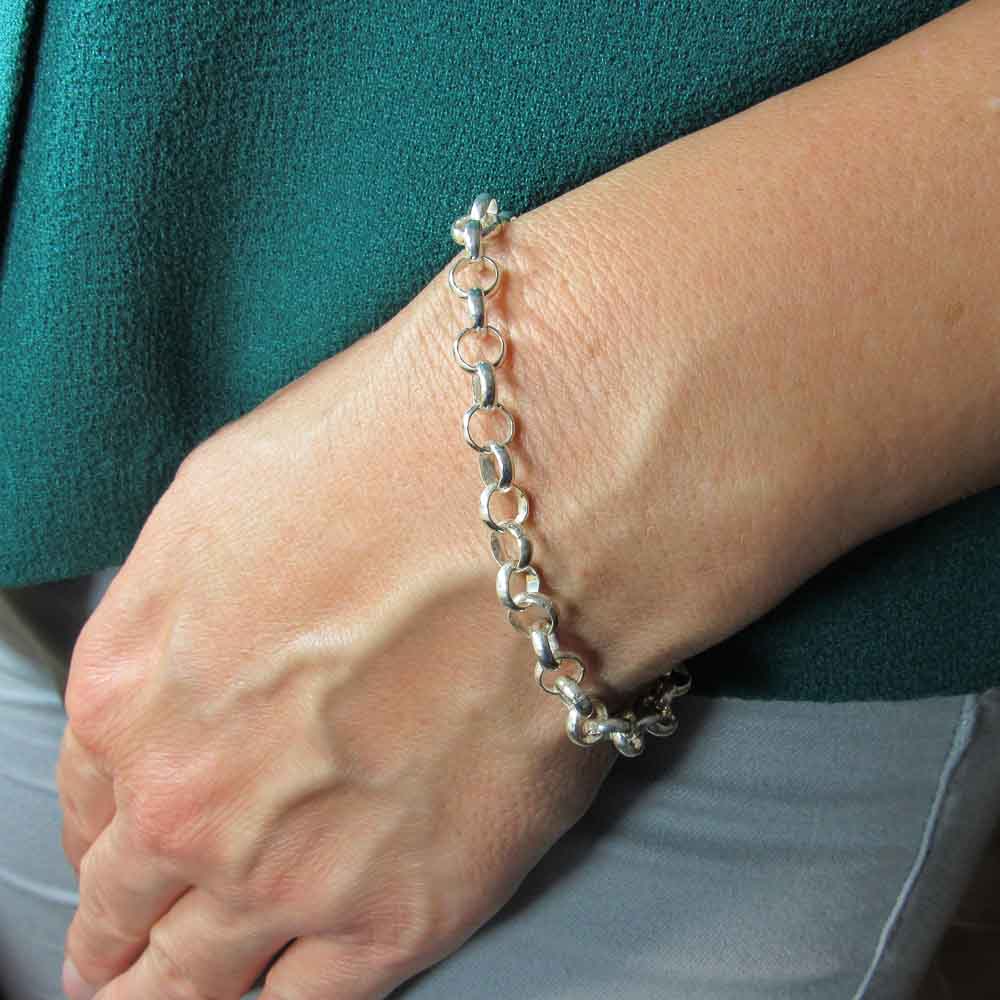 Pulsera de Plata de Ley Rolo 4 para colgantes Charms 1