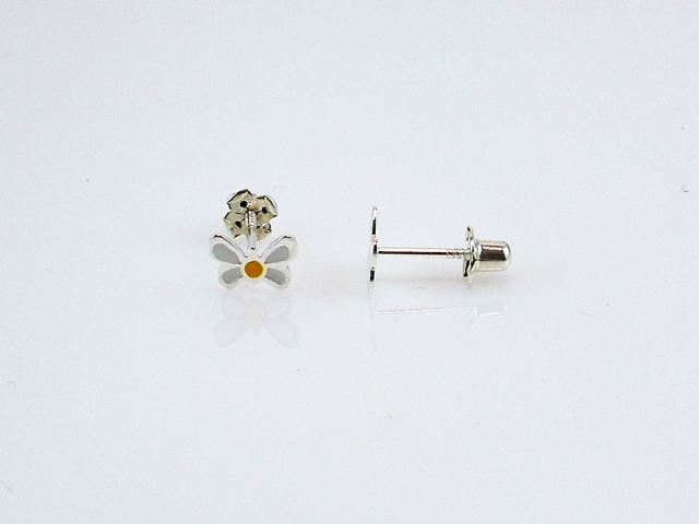 Pendientes bebe mariposa de Plata de ley 1