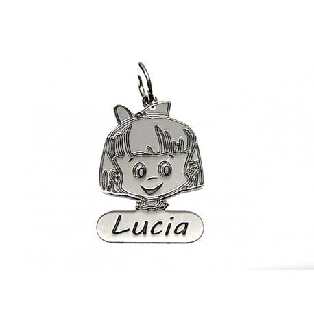 Colgante de Plata niña personalizado
