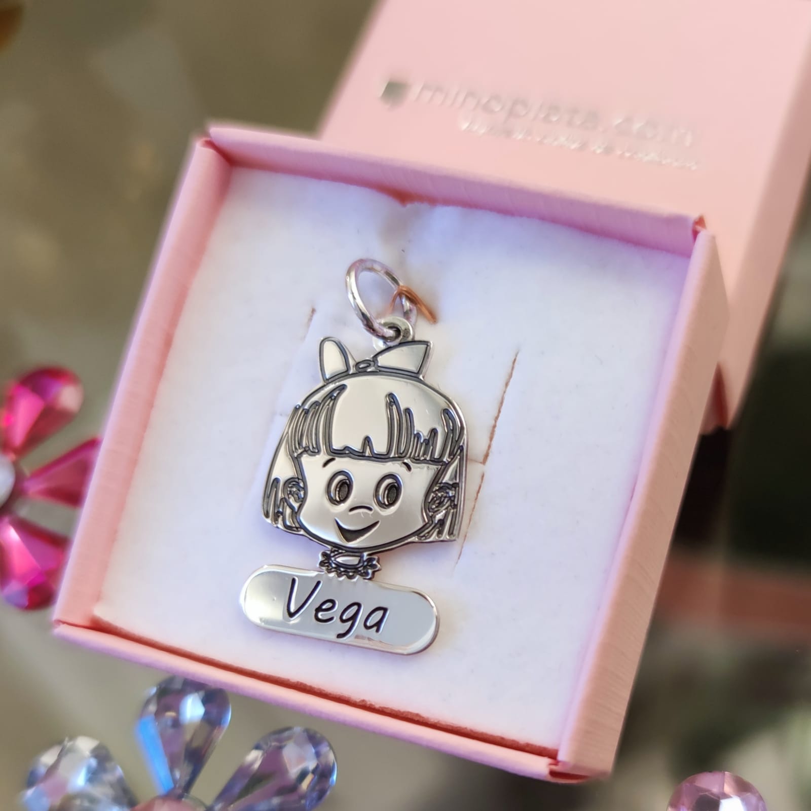 Colgante de Plata niña personalizado 1