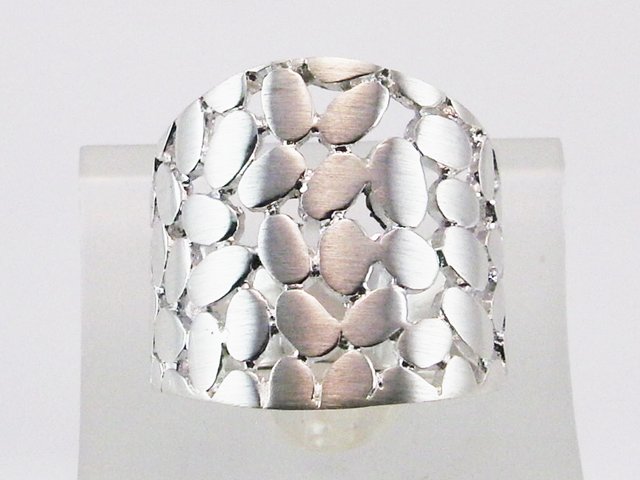 Anillo en Plata de Ley satinada 1