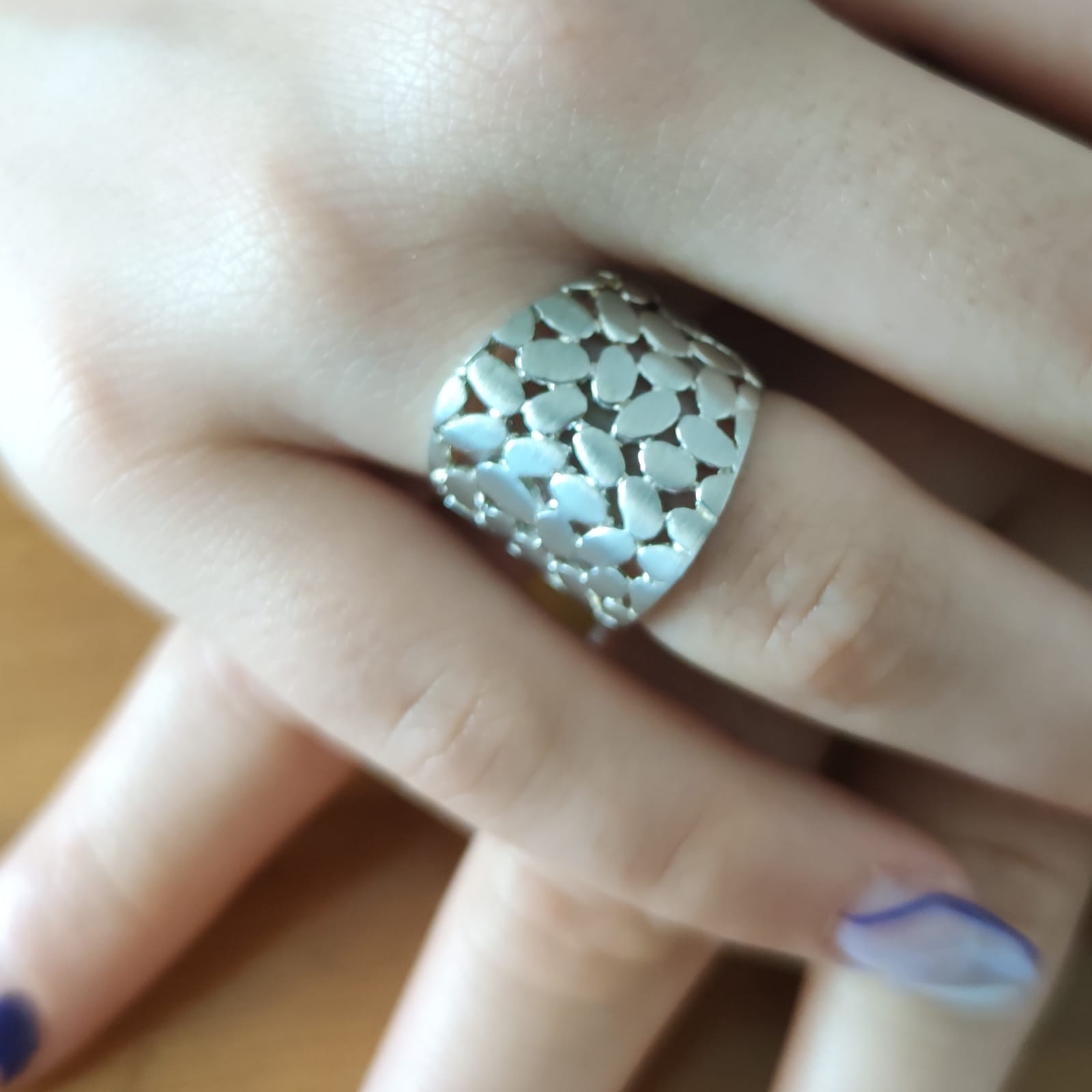 Anillo en Plata de Ley satinada 2