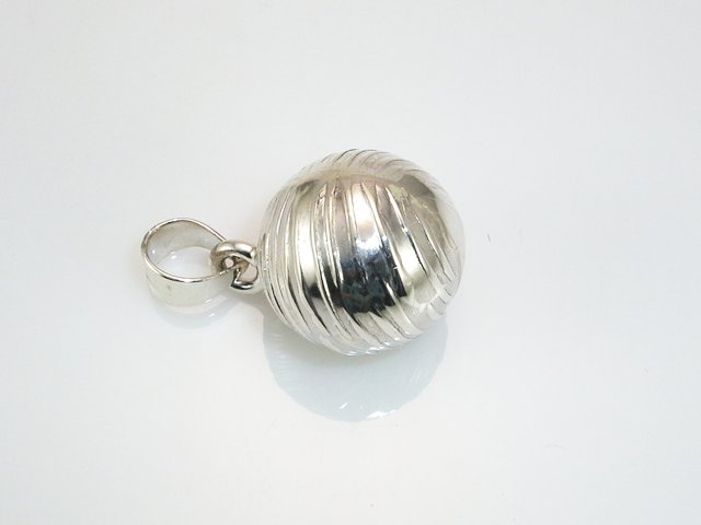 Llamador de Angeles Plata tallado 16 Mm.