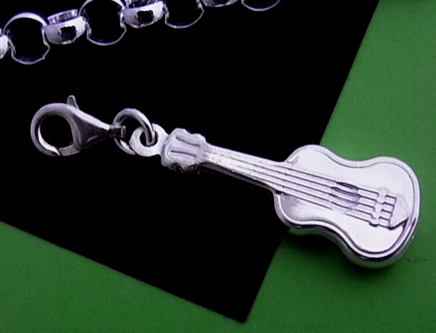 Colgante de Plata de Ley tipo Charms Guitarra