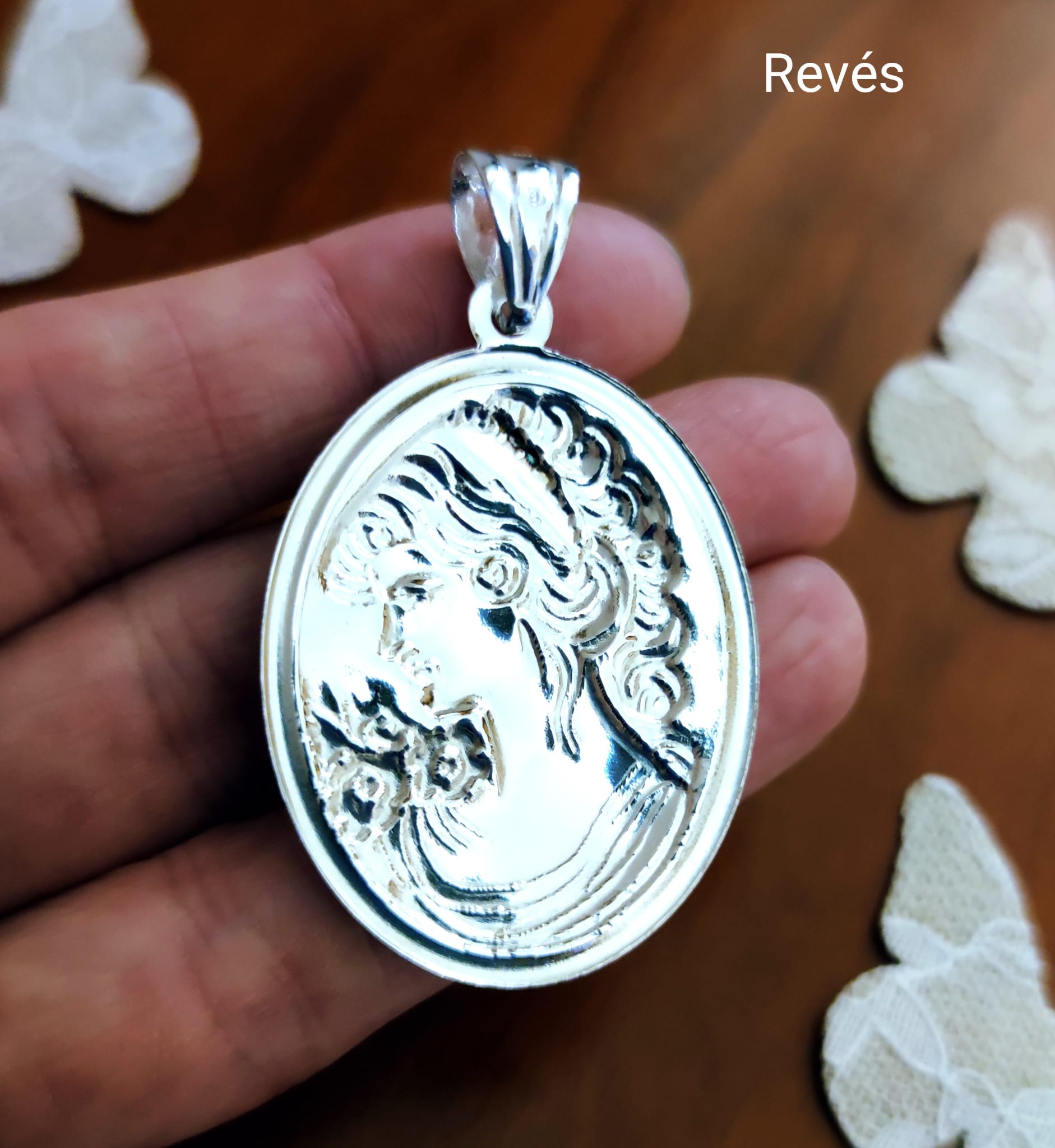 Colgante de Camafeo en Plata de ley 3