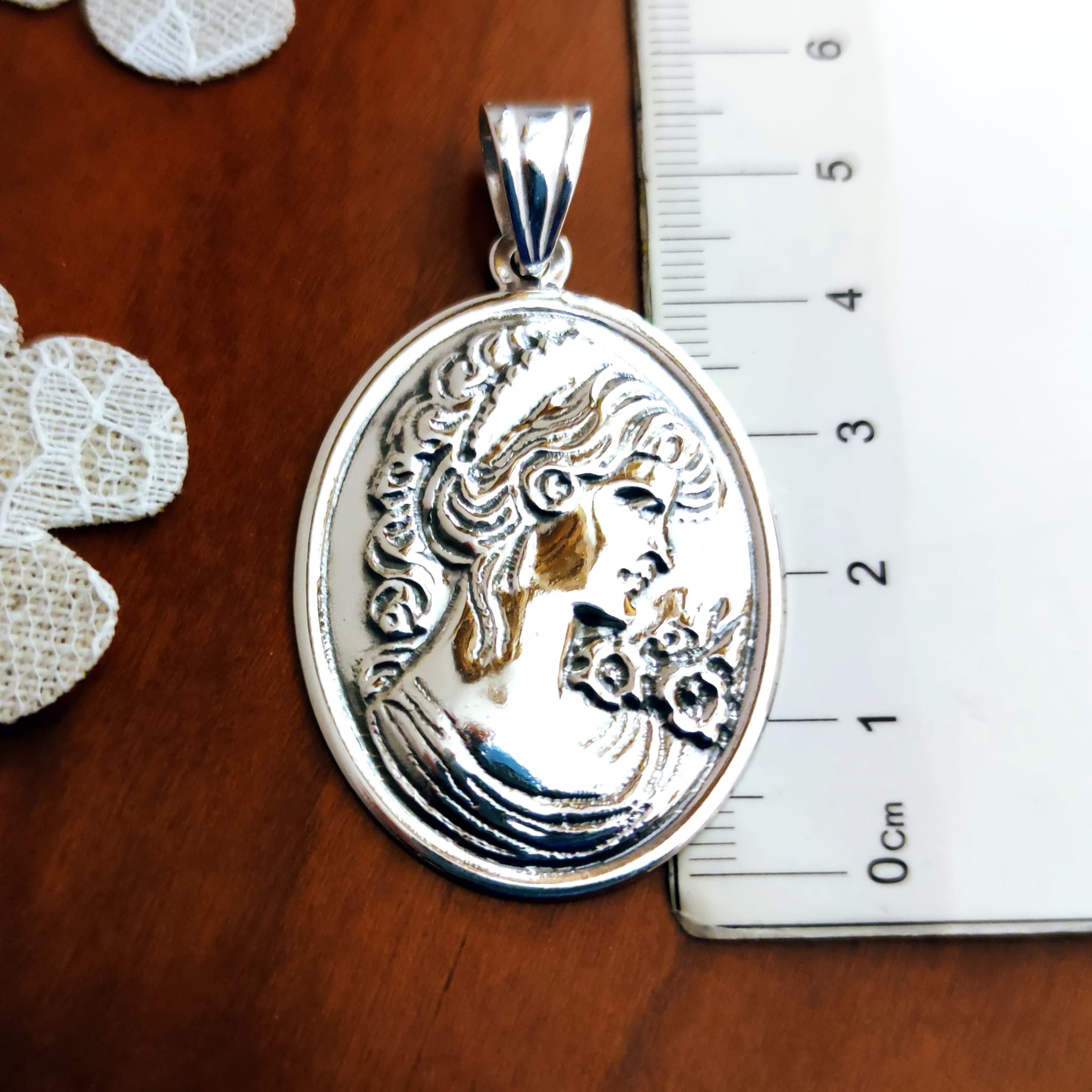 Colgante de Camafeo en Plata de ley 4