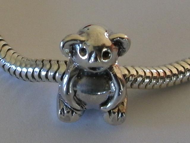 Abalorio de Plata Oso  