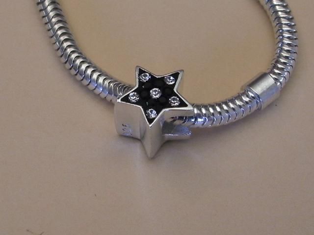 Abalorio de Plata Estrella  