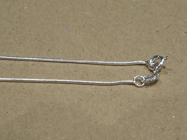 Cadena de Plata Cola de Topo 1 mm. y 40 cm. de longitud