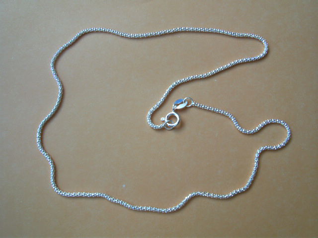 Cordon de Plata Core 50 Cm.longitud y 1,6 Mm. de grosor