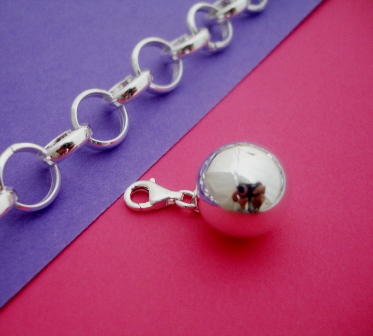 Charms Colgante de Plata de ley Bola