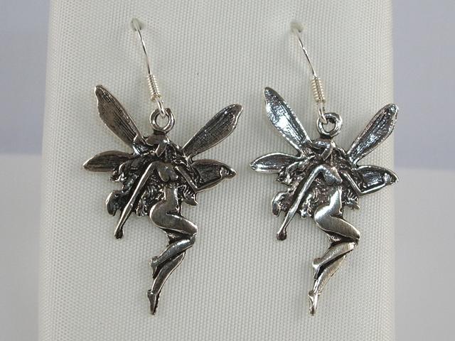 Pendientes Hada de Plata de ley