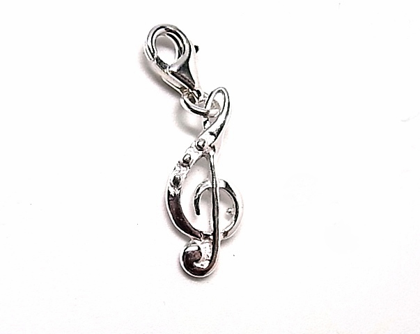 Colgante de Plata Clave de Sol estilo Charms