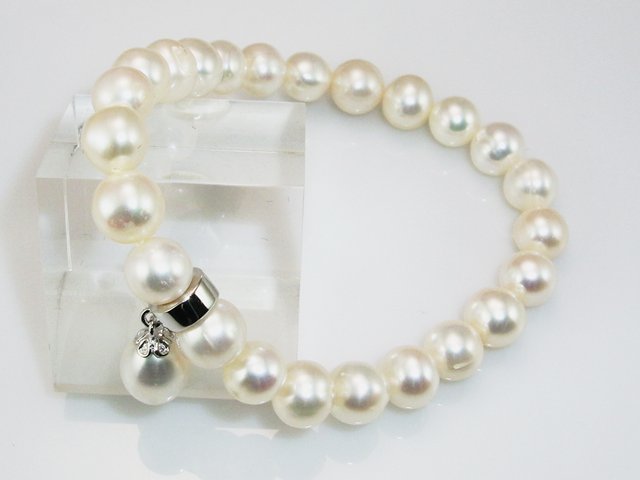 Pulsera elástica Perlas cultivadas 7-8 Mm. 1