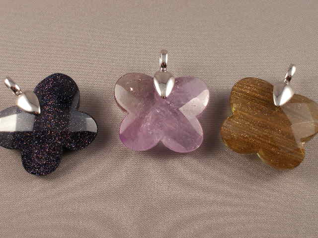 Colgante de Plata RH  Mariposa Piedra