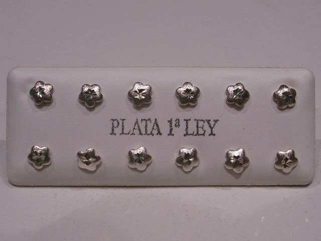 Pendientes Flor micro Plata