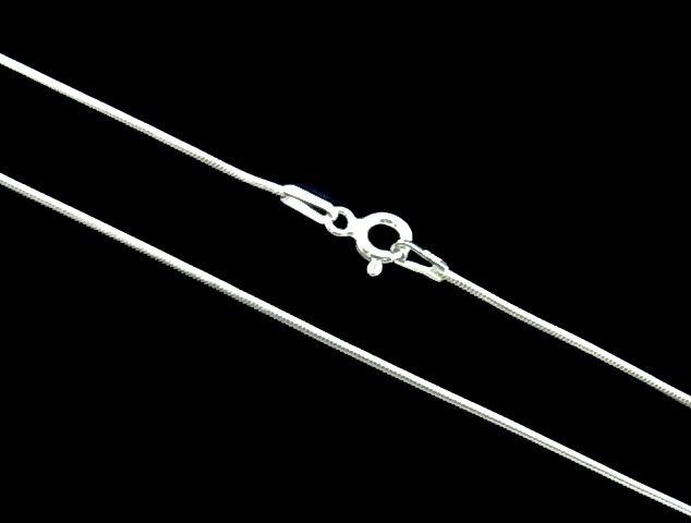 Cadena de Plata de ley cola de topo 40 Cm. 1 Mm.