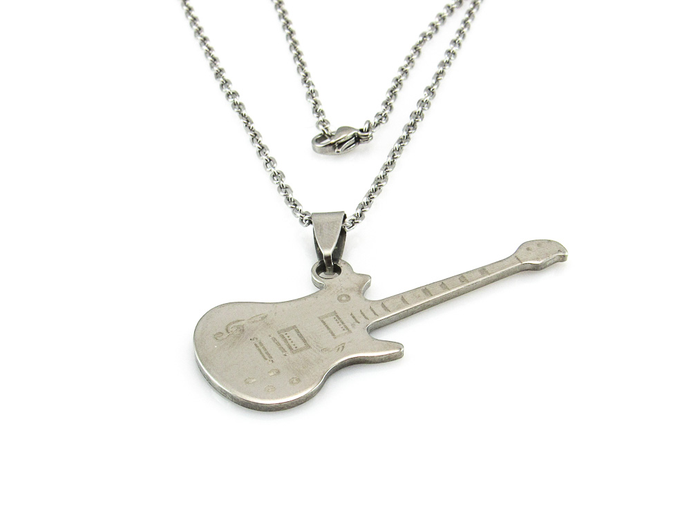 Collar guitarra eléctrica de Acero inoxidable
