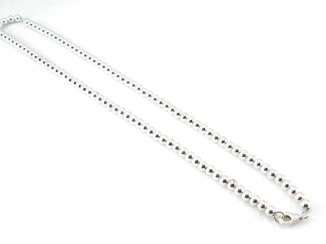 Gargantilla de Plata de ley con bolas de 4 Mm.