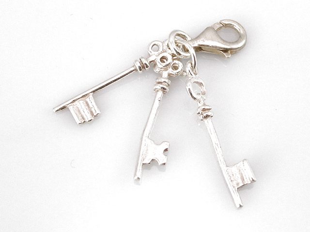 Colgante Llaves de Plata con mosqueton