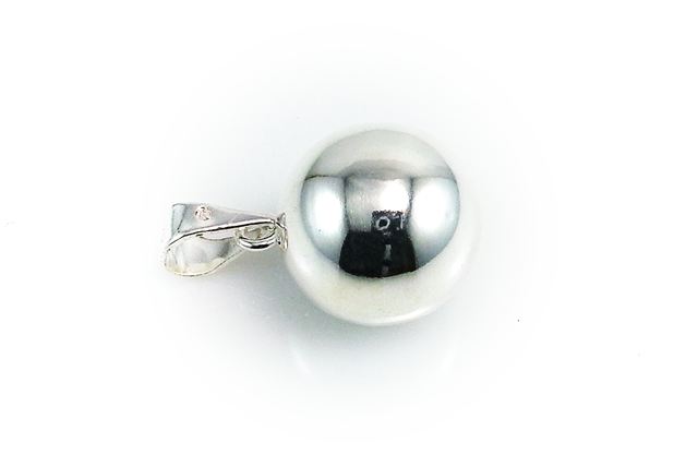 Llamador de Angel de Plata Liso 14 Mm.