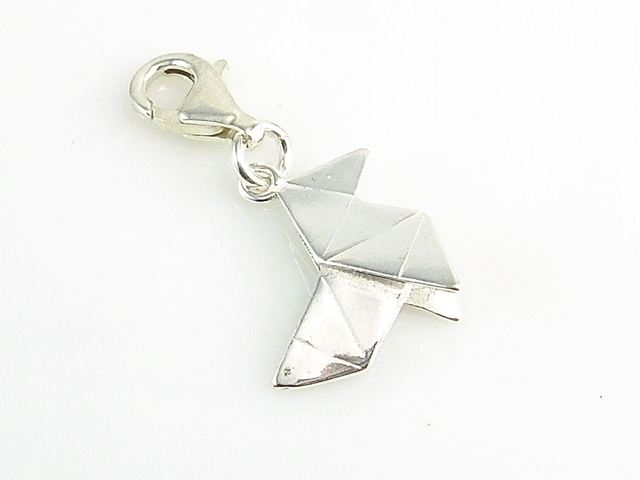 Colgante Pajarita de Plata estilo Charms