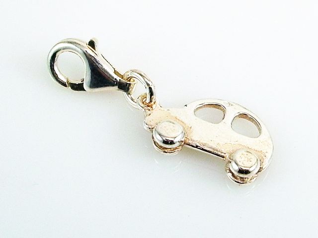 Colgante Charms Coche de Plata Lisa