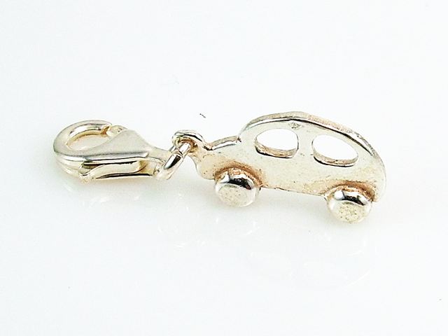 Colgante Charms Coche de Plata Lisa 1
