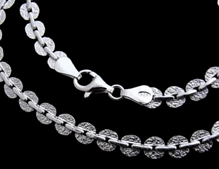 Pulsera de Plata circulos mate y brillo