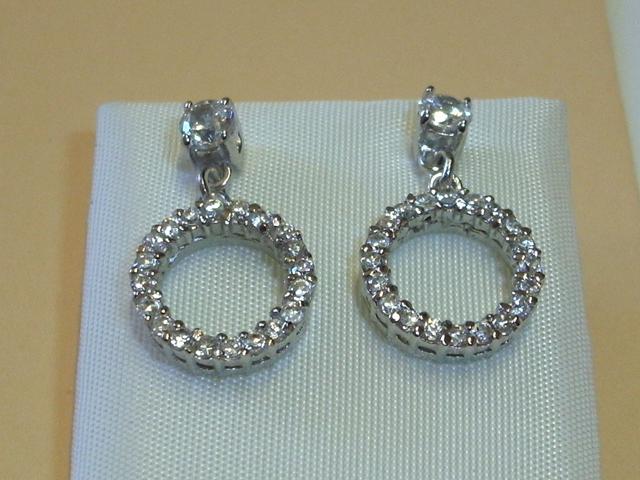 Pendientes de Plata Aro con Circonitas