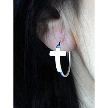 Aros de Plata y cruz 1