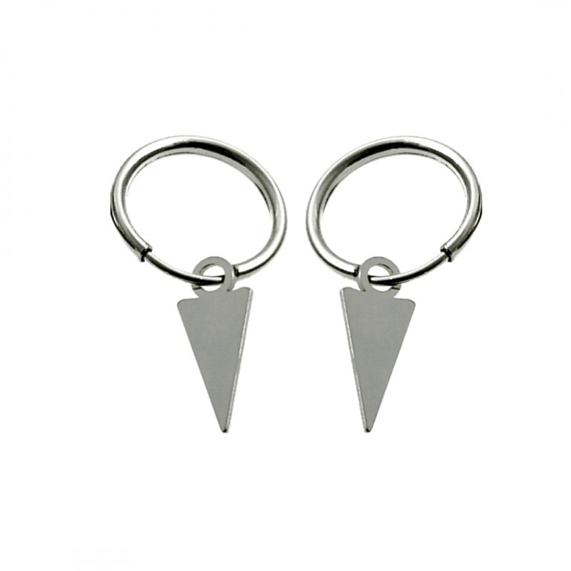 Aros de Pata de ley 11 Mm. con triángulo colgante
