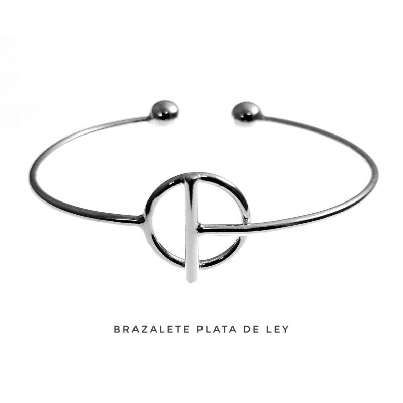 Brazalete Karma barra de Plata de ley