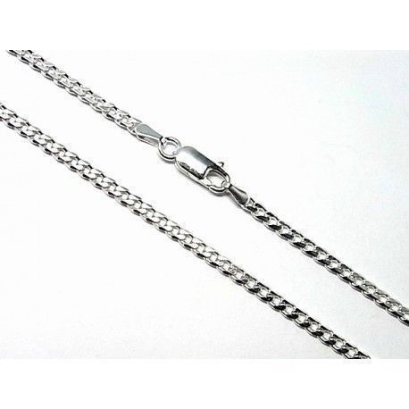 Cadena de Plata 90 cm. barbada