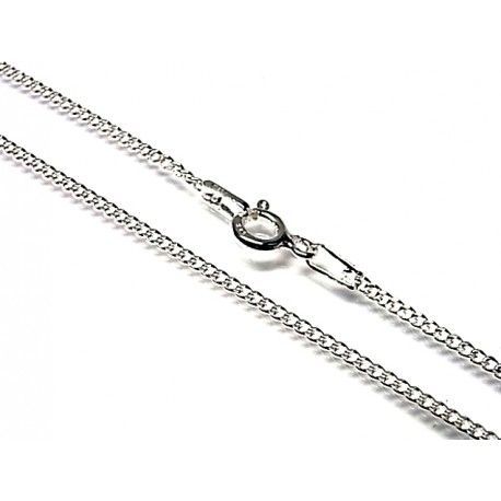 Cadena de 45 Cm. en Plata de ley barbada
