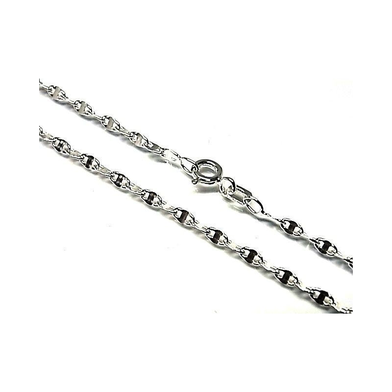 Cadena de Plata de ley 45 Cm. modelo lumina 2