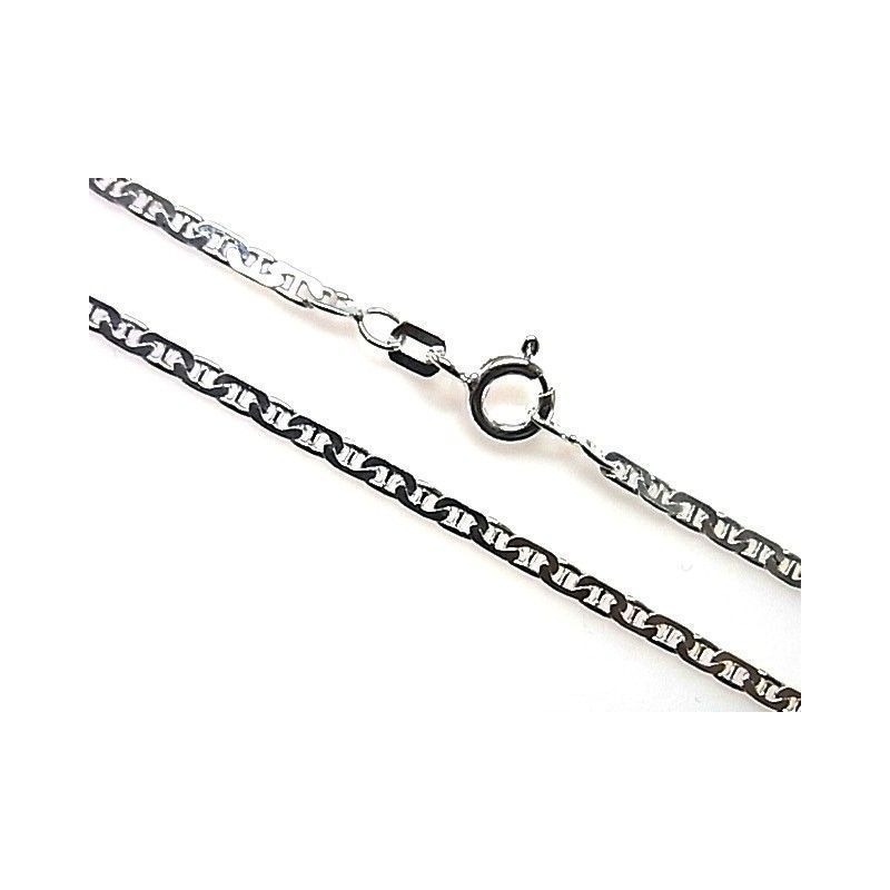 Cadena marina martilleada 50cm de Plata de ley 925